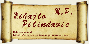 Mihajlo Pilindavić vizit kartica
